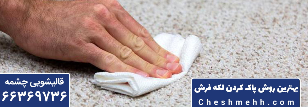 بهترین روش پاک کردن لکه فرش